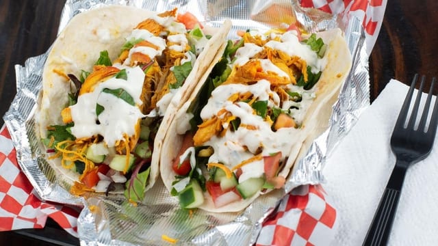 Two Chicken Tacos.