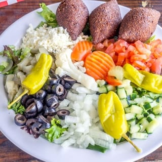 Kibbeh Meatballs Salad