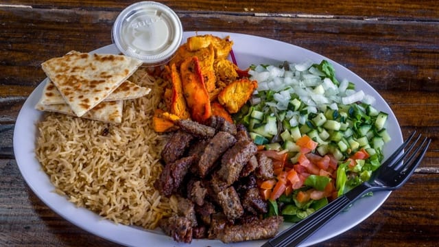 Gyro and Chicken Bowl.