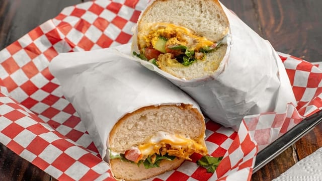 Chicken Cheesesteak Sandwich.