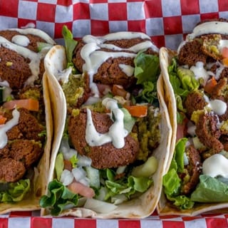 Three Falafel Tacos
