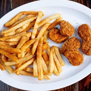 Six Pcs Chicken Nuggets with Fries