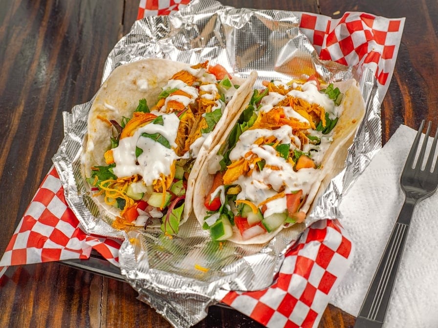 Two Chicken Tacos.