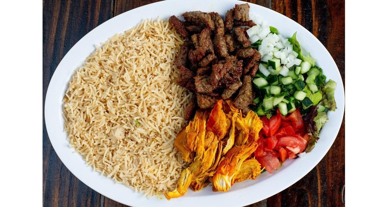 Gyro and Chicken Fries.