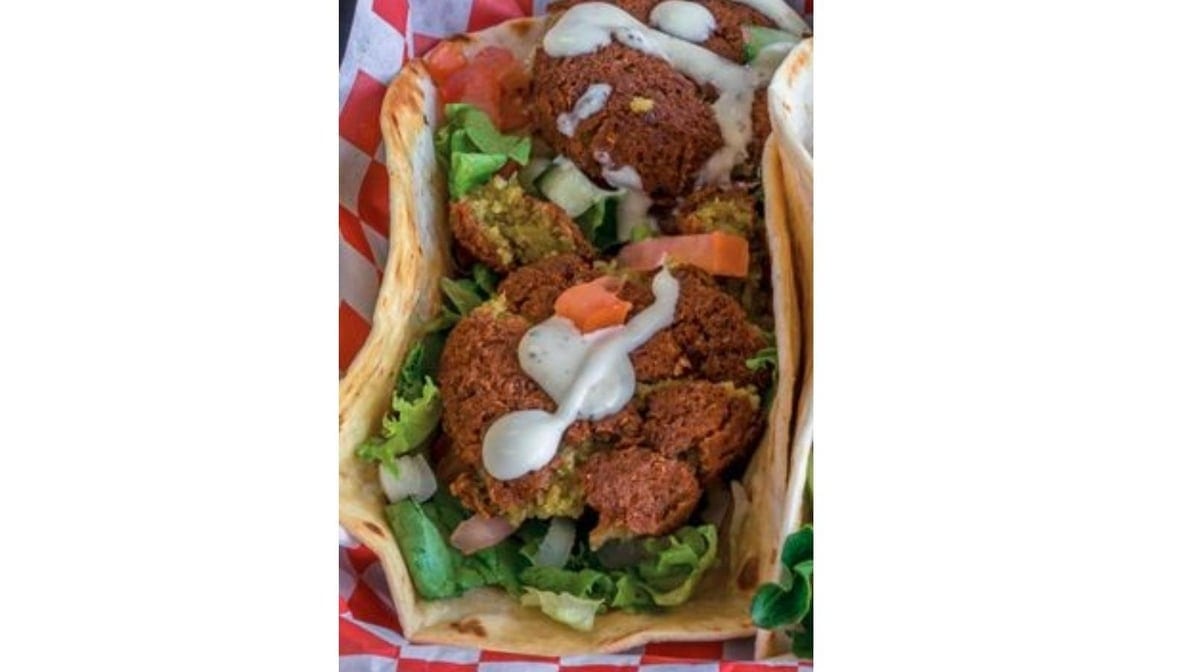 One Falafel Taco.