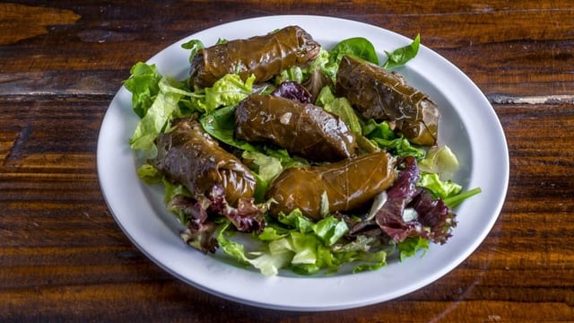Five Pcs Stuffed Grape Leaves.
