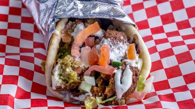 Falafel Pita Wrap.