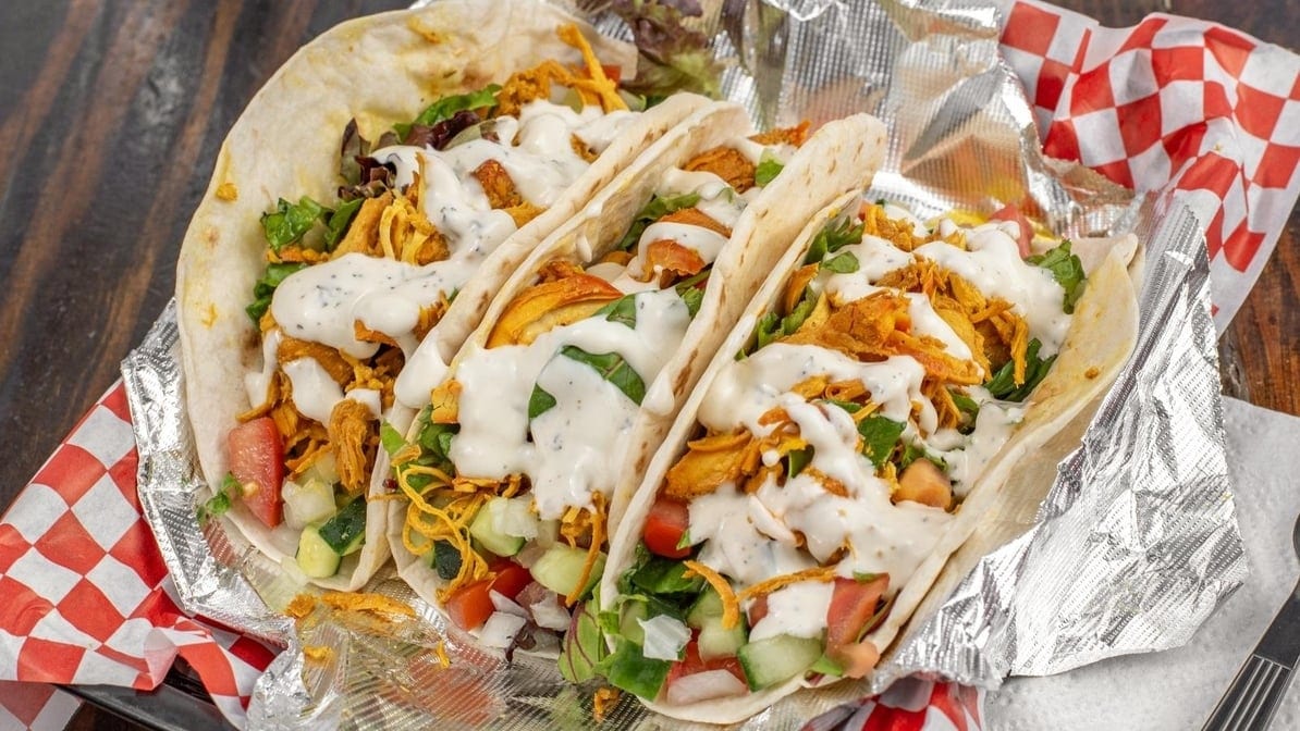 Three Chicken Tacos.